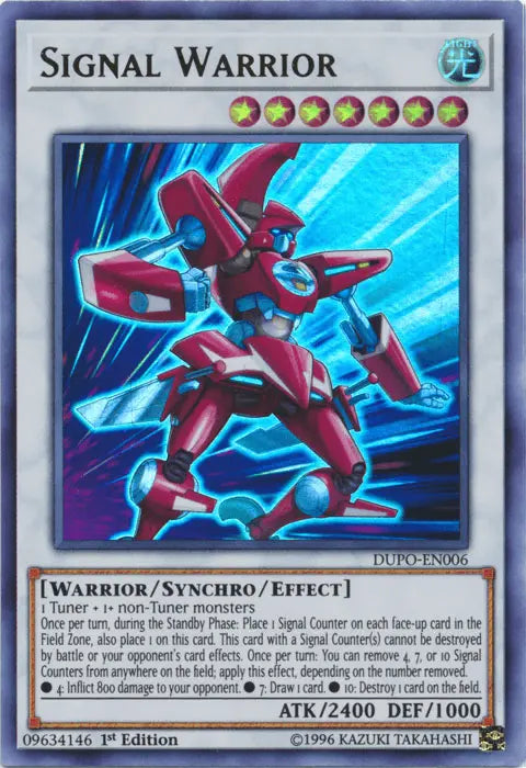 Signal Warrior [DUPO-EN006] Ultra Rare - Doe's Cards