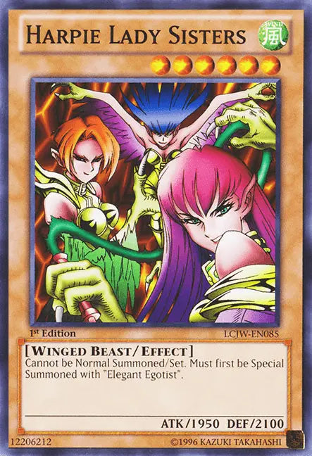 Harpie Lady Sisters [LCJW-EN085] Common - Doe's Cards