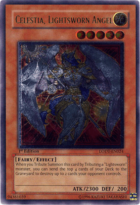 Celestia, Lightsworn Angel [LODT-EN024] Ultimate Rare - Doe's Cards