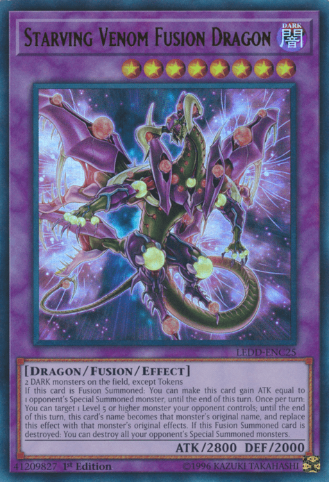 Starving Venom Fusion Dragon [LEDD-ENC25] Ultra Rare - Doe's Cards