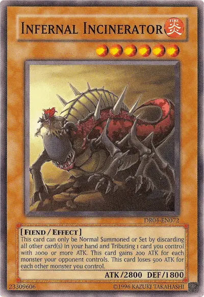Infernal Incinerator [DR04-EN072] Common - Doe's Cards