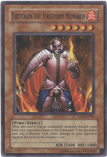 Thestalos the Firestorm Monarch [DR3-EN081] Super Rare - Doe's Cards