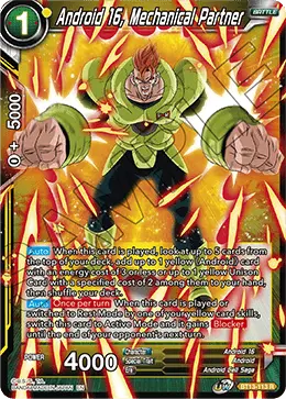 Android 16, Mechanical Partner (Rare) (BT13-113) [Supreme Rivalry] - Doe's Cards