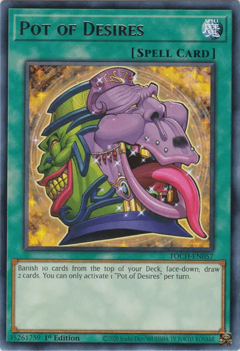 Pot of Desires [TOCH-EN057] Rare - Doe's Cards