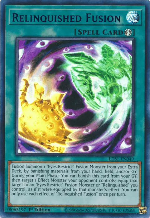Relinquished Fusion (Purple) [LDS1-EN049] Ultra Rare - Doe's Cards