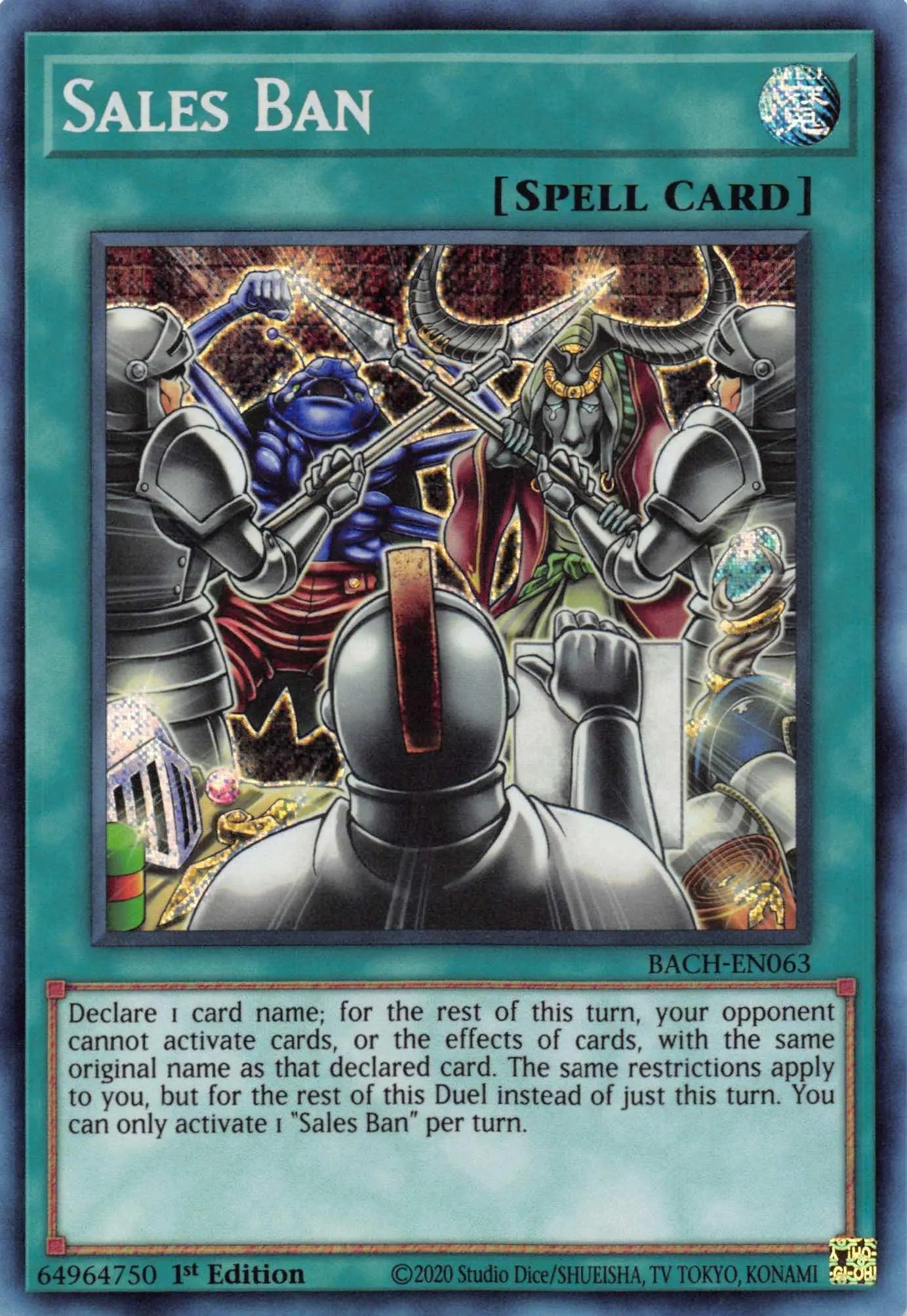 Sales Ban [BACH-EN063] Secret Rare - Doe's Cards