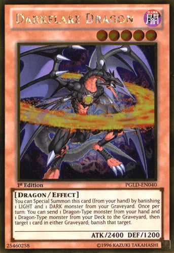 Darkflare Dragon [PGLD-EN040] Gold Rare - Doe's Cards