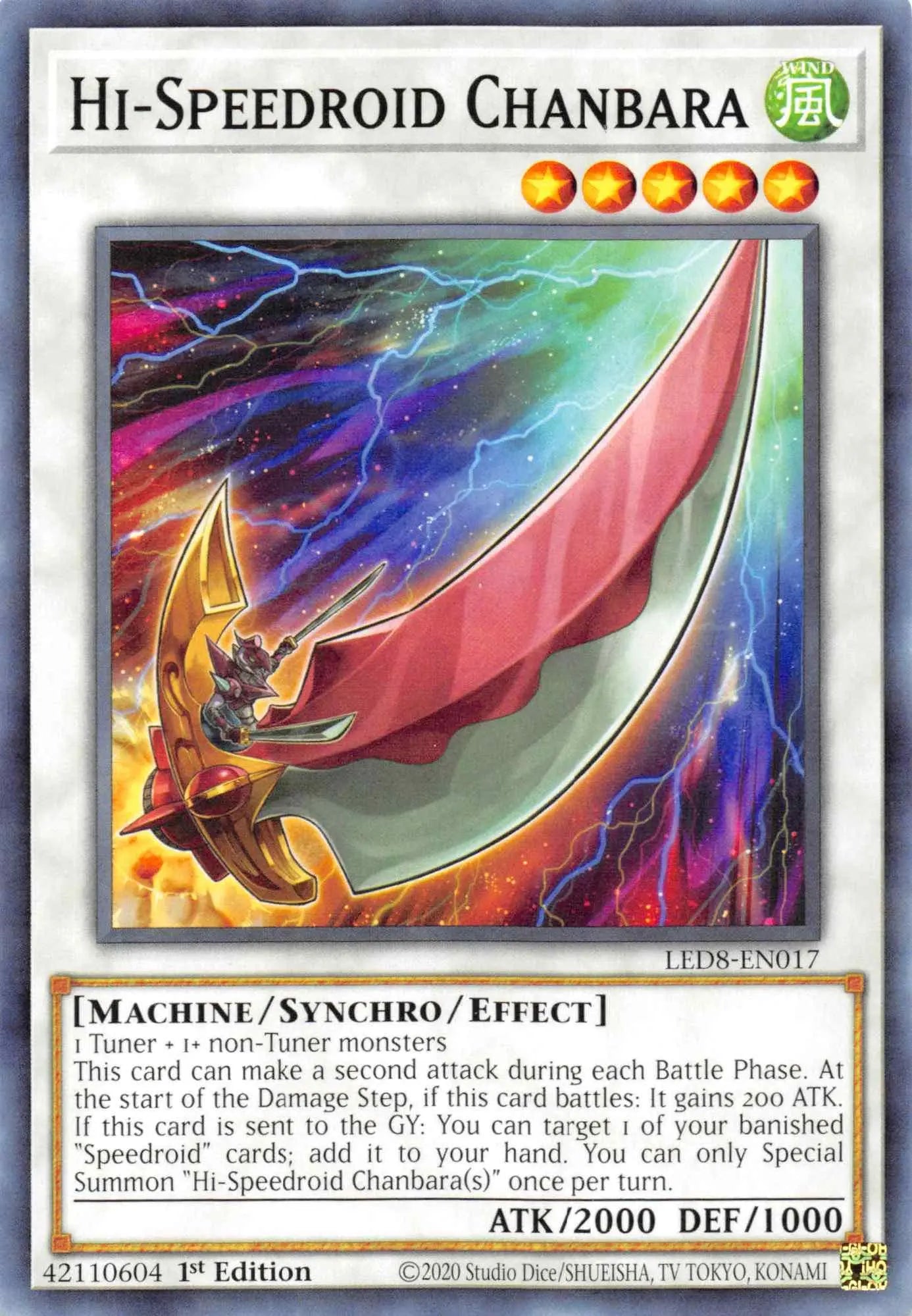 Hi-Speedroid Chanbara [LED8-EN017] Common - Doe's Cards