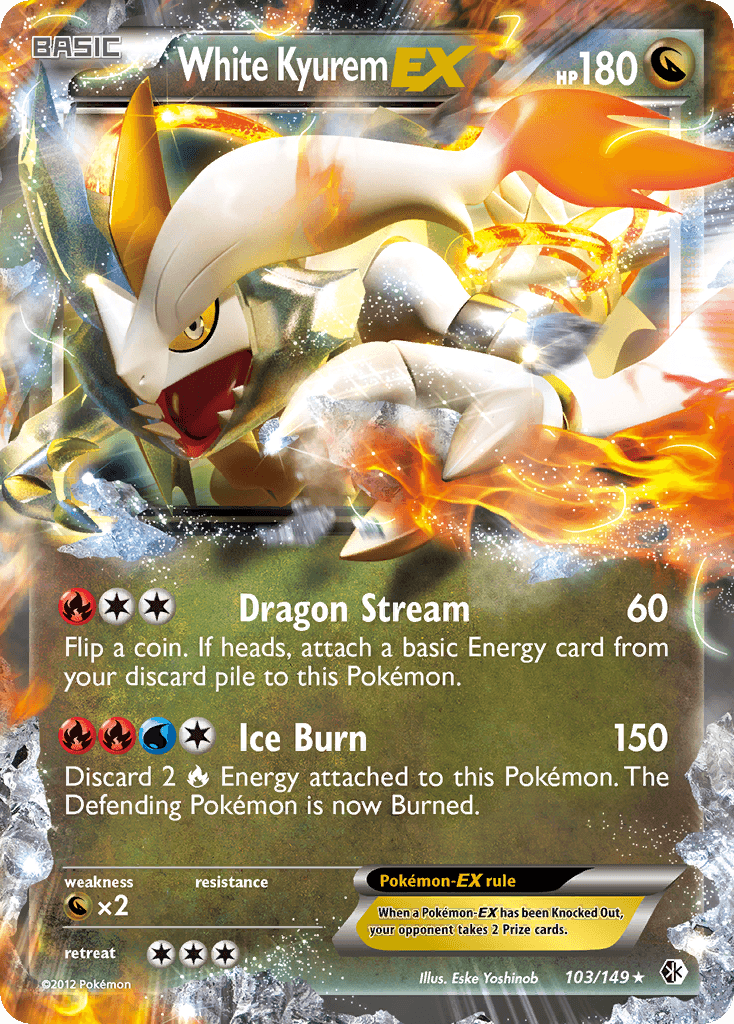 White Kyurem EX (103/149) [Black & White: Boundaries Crossed] - Doe's Cards