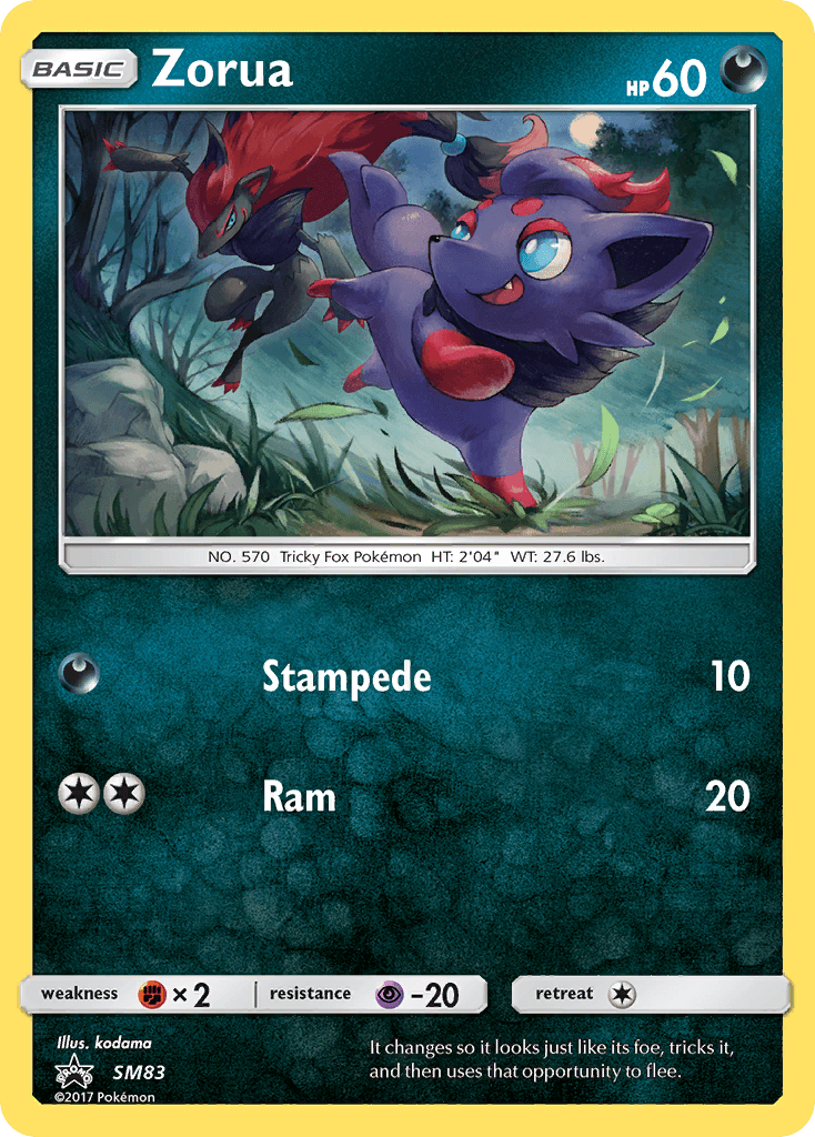 Zorua (SM83) [Sun & Moon: Black Star Promos] - Doe's Cards