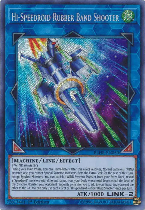 Hi-Speedroid Rubber Band Shooter [BLHR-EN050] Secret Rare - Doe's Cards