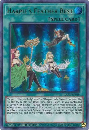Harpie's Feather Rest [LART-EN029] Ultra Rare - Doe's Cards