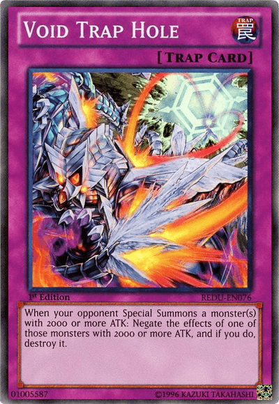 Void Trap Hole [REDU-EN076] Super Rare - Doe's Cards