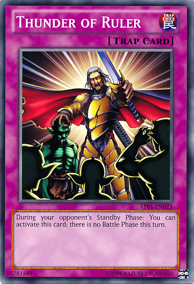 Thunder of Ruler [AP01-EN023] Common - Doe's Cards