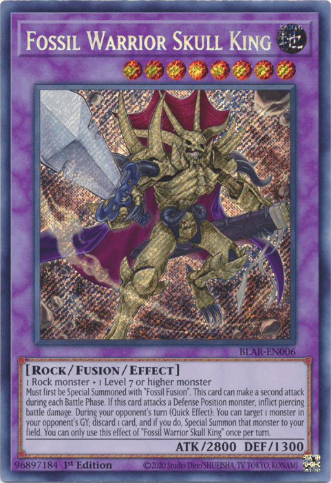 Fossil Warrior Skull King [BLAR-EN006] Secret Rare - Doe's Cards