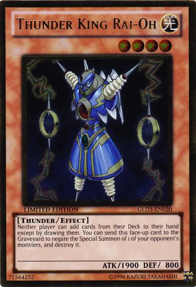 Thunder King Rai-Oh [GLD3-EN020] Gold Rare - Doe's Cards