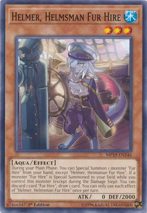 Helmer, Helmsman Fur Hire [MP19-EN246] Common - Doe's Cards
