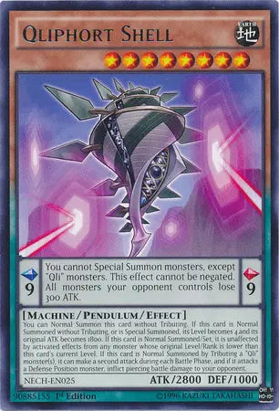 Qliphort Shell [NECH-EN025] Rare - Doe's Cards