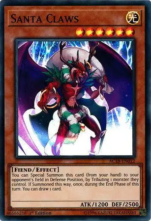 Santa Claws [AC18-EN012] Super Rare - Doe's Cards