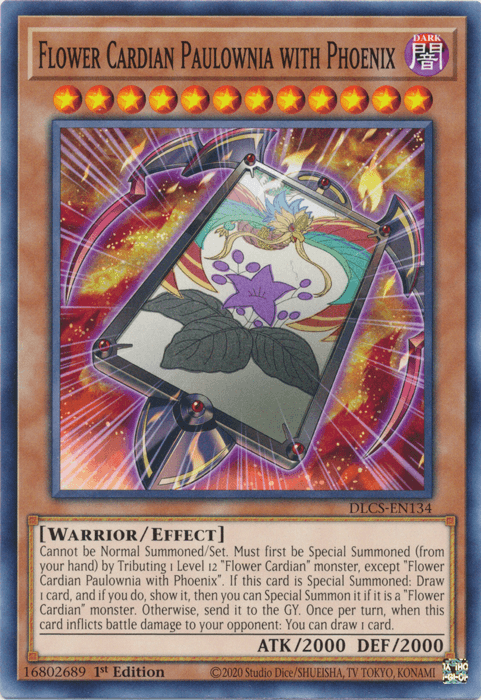 Flower Cardian Paulownia with Phoenix [DLCS-EN134] Common - Doe's Cards