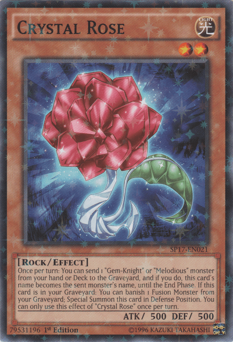 Crystal Rose [SP17-EN021] Starfoil Rare - Doe's Cards