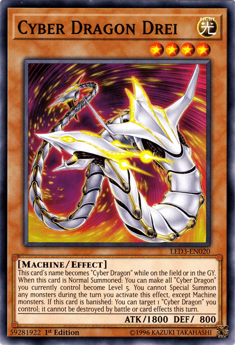 Cyber Dragon Drei [LED3-EN020] Common - Doe's Cards