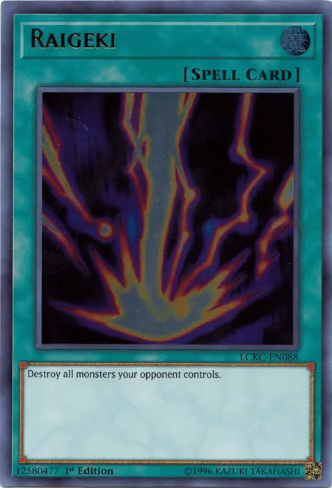 Raigeki [LCKC-EN088] Ultra Rare - Doe's Cards