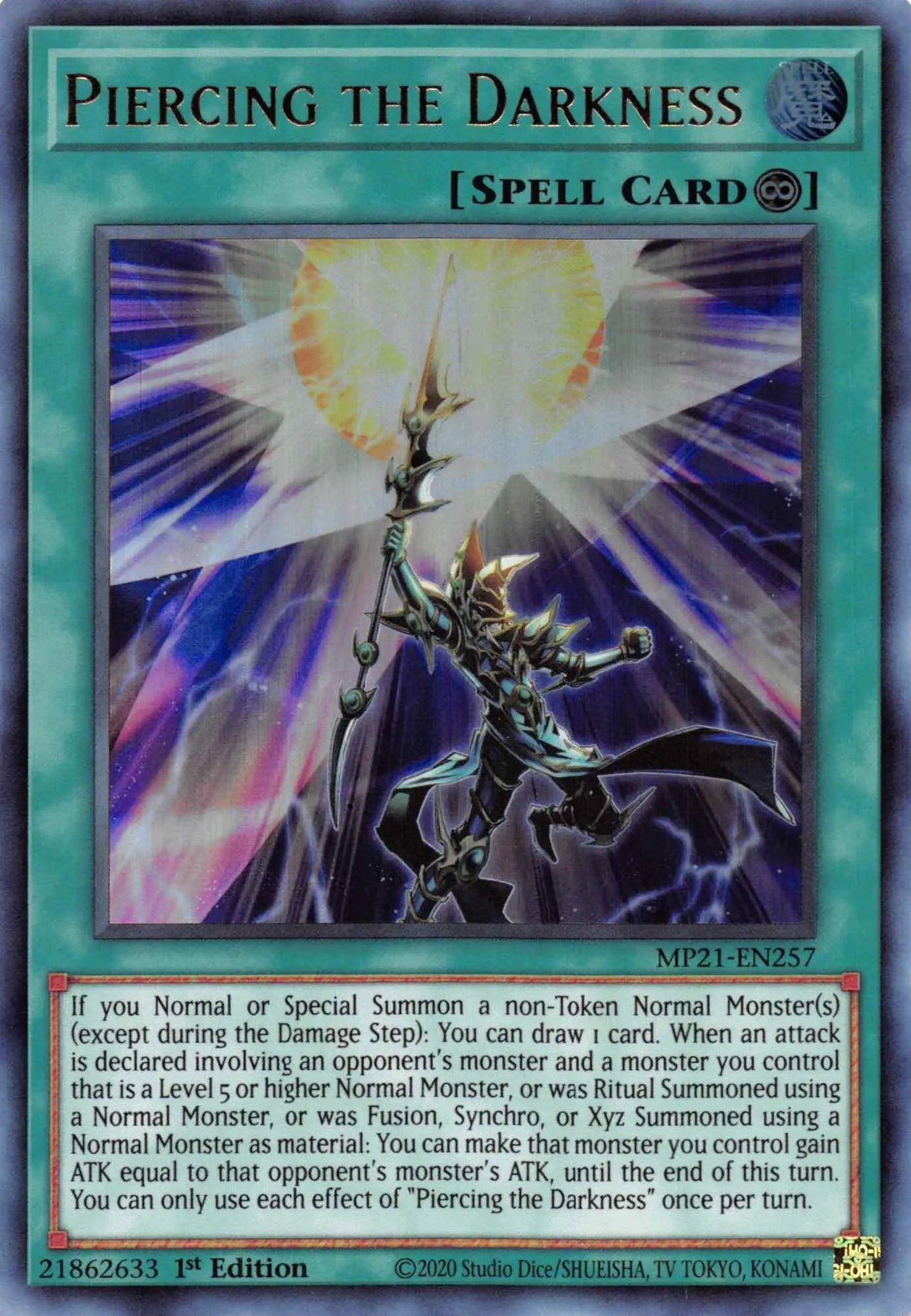 Piercing the Darkness [MP21-EN257] Ultra Rare - Doe's Cards