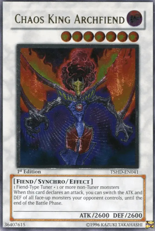 Chaos King Archfiend [TSHD-EN041] Ultimate Rare - Doe's Cards
