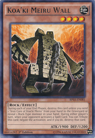 Koa'ki Meiru Wall [BP03-EN081] Rare - Doe's Cards