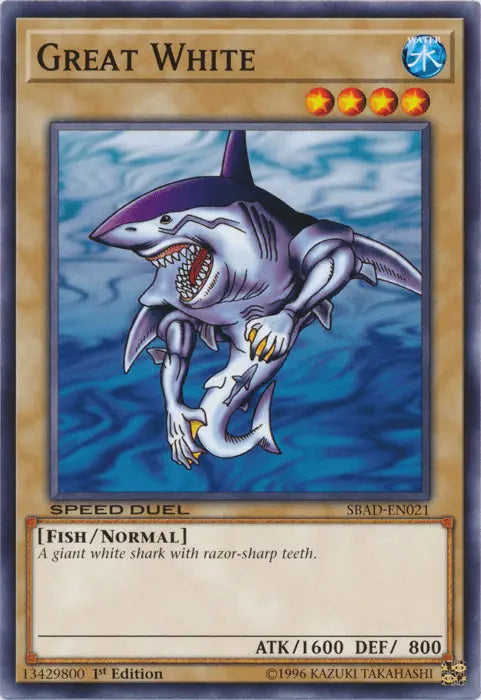 Great White [SBAD-EN021] Common - Doe's Cards