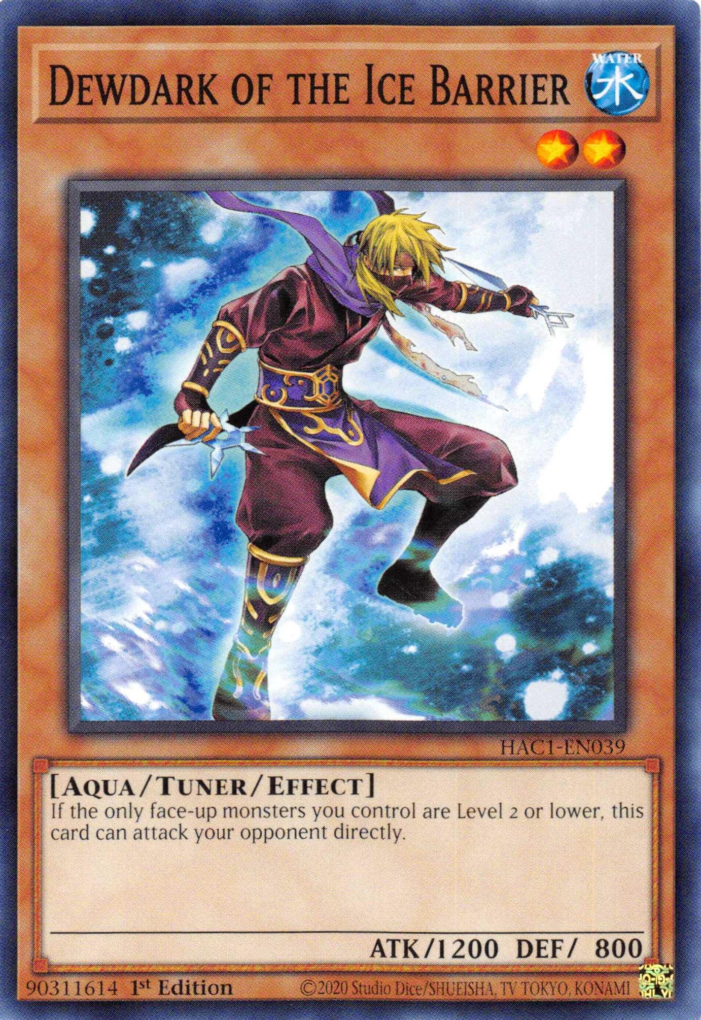 Dewdark of the Ice Barrier (Duel Terminal) [HAC1-EN039] Parallel Rare - Doe's Cards