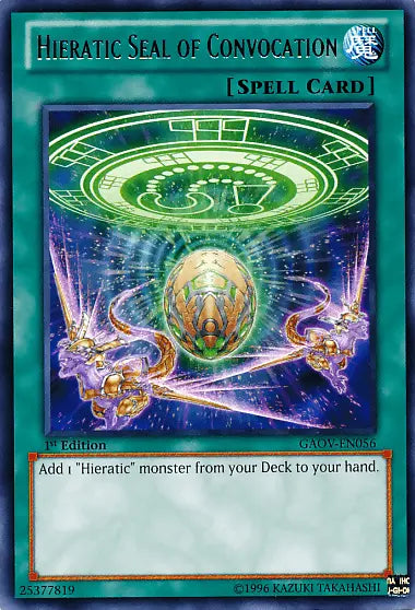 Hieratic Seal of Convocation [GAOV-EN056] Rare - Doe's Cards