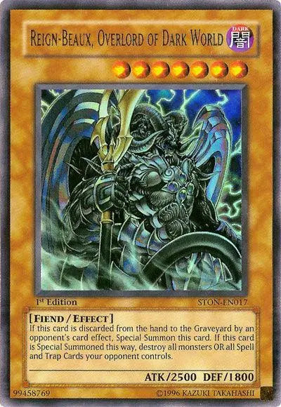 Reign-Beaux, Overlord of Dark World [STON-EN017] Ultra Rare - Doe's Cards