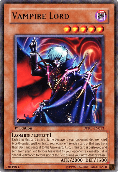 Vampire Lord [DPKB-EN013] Rare - Doe's Cards