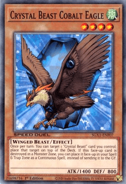 Crystal Beast Cobalt Eagle [SGX1-ENF07] Common - Doe's Cards