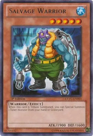 Salvage Warrior [EXVC-EN003] Rare - Doe's Cards