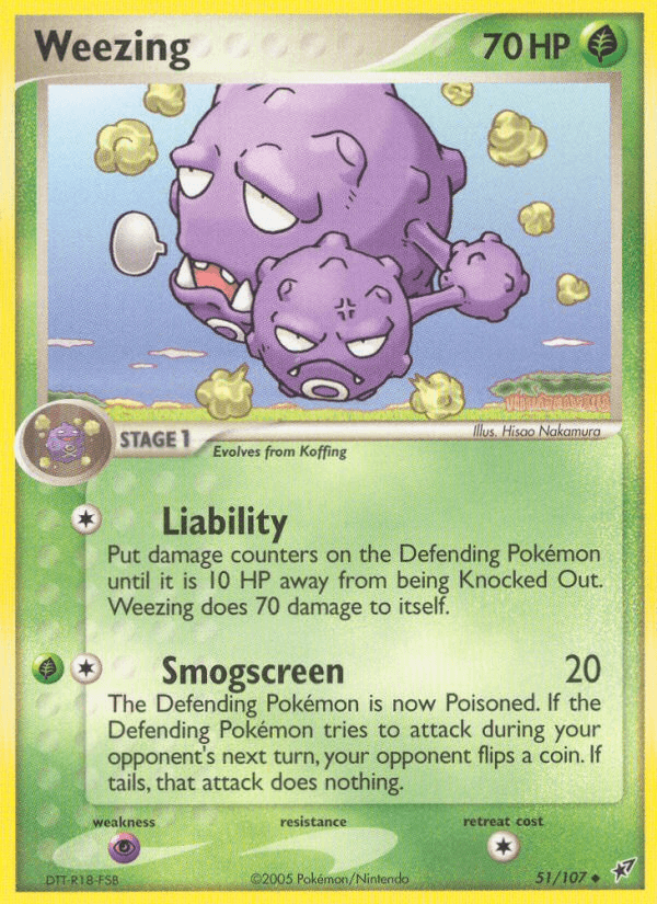 Weezing (51/107) [EX: Deoxys] - Doe's Cards