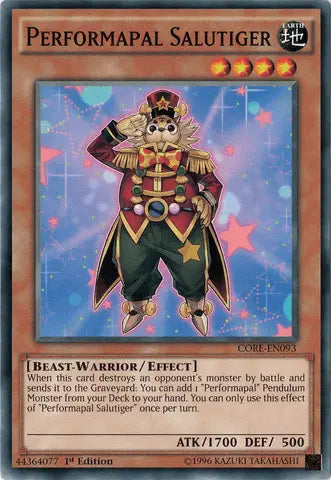 Performapal Salutiger [CORE-EN093] Common - Doe's Cards