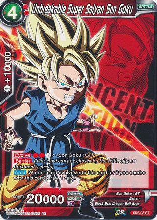 Unbreakable Super Saiyan Son Goku (SD2-03) [Magnificent Collection Fusion Hero] - Doe's Cards