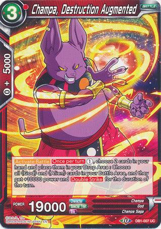 Champa, Destruction Augmented (DB1-007) [Dragon Brawl] - Doe's Cards