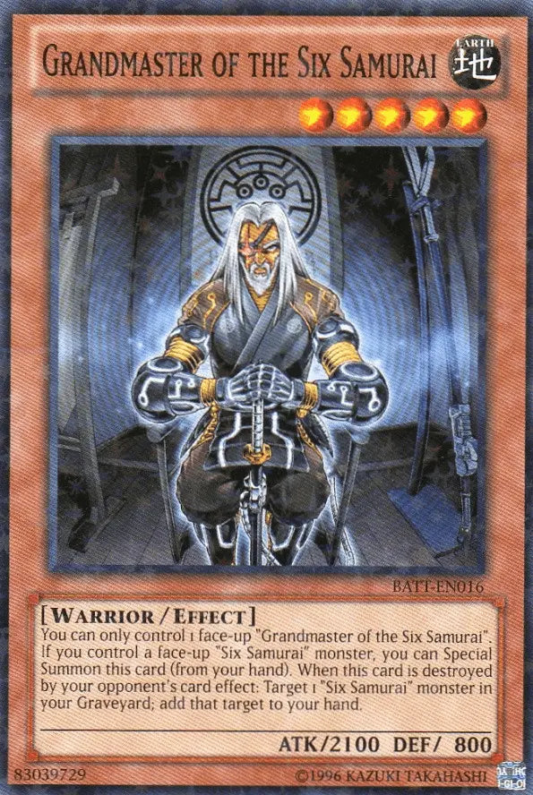 Grandmaster of the Six Samurai [BATT-EN016] Starfoil Rare - Doe's Cards