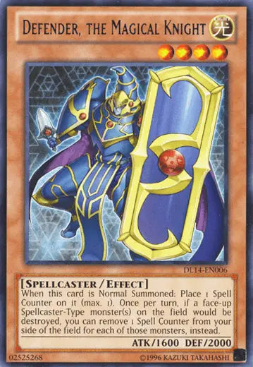 Defender, the Magical Knight (Purple) [DL14-EN006] Rare - Doe's Cards