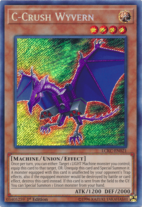 C-Crush Wyvern [LCKC-EN021] Secret Rare - Doe's Cards