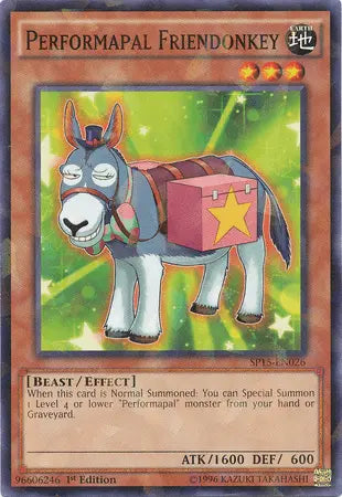 Performapal Friendonkey [SP15-EN026] Shatterfoil Rare - Doe's Cards