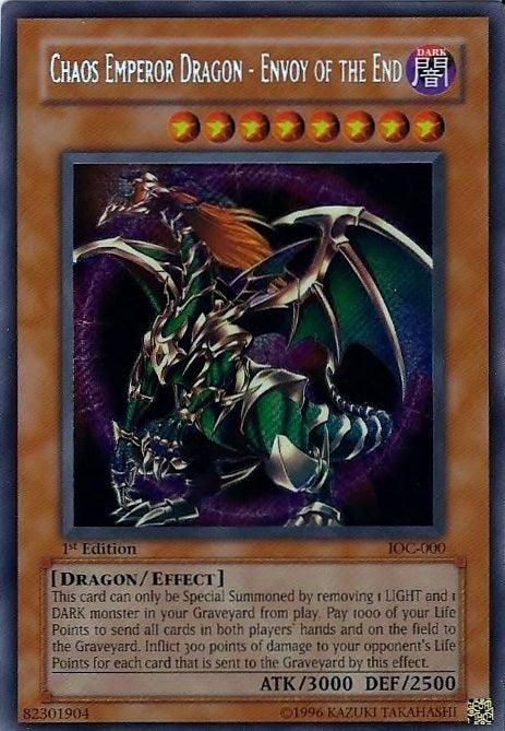 Chaos Emperor Dragon - Envoy of the End [IOC-000] Secret Rare - Doe's Cards