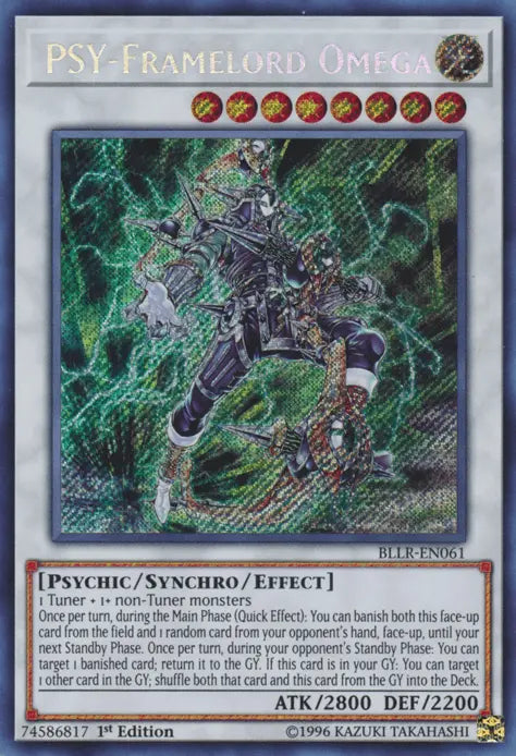 PSY-Framelord Omega [BLLR-EN061] Secret Rare - Doe's Cards