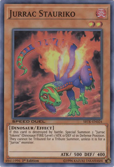 Jurrac Stauriko [SBTK-EN024] Super Rare - Doe's Cards