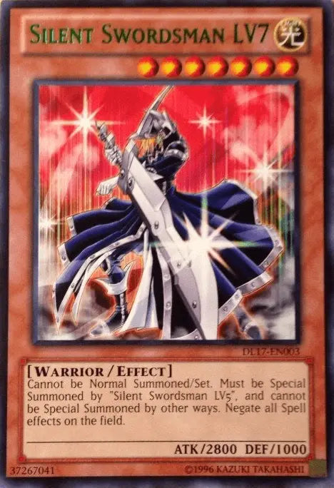 Silent Swordsman LV7 (Green) [DL17-EN003] Rare - Doe's Cards