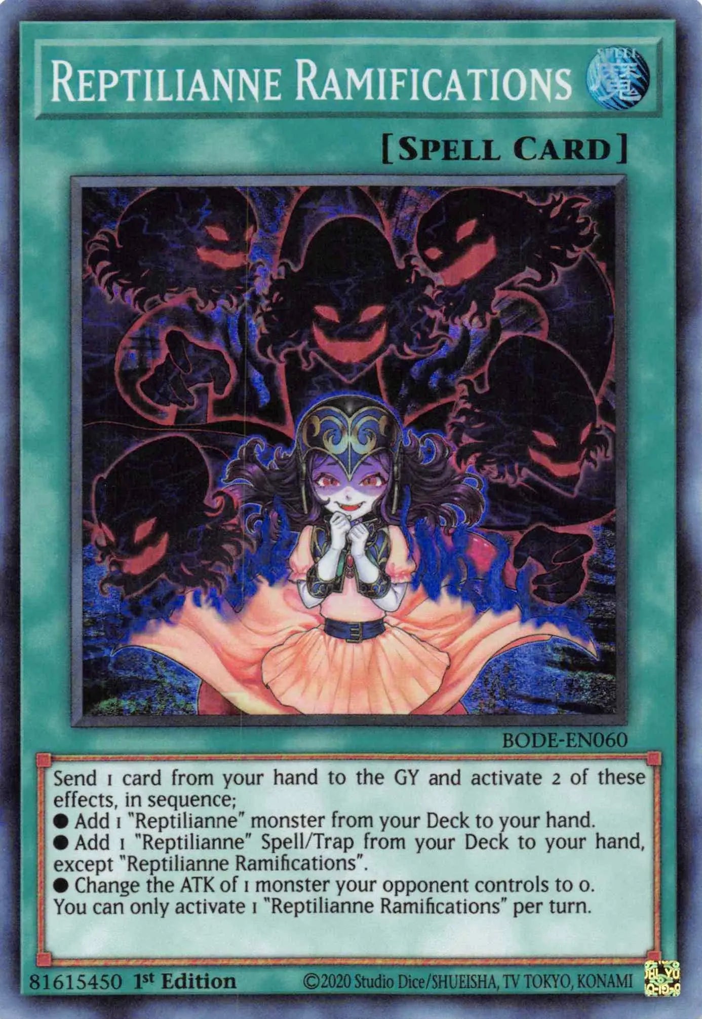 Reptilianne Ramifications [BODE-EN060] Super Rare - Doe's Cards